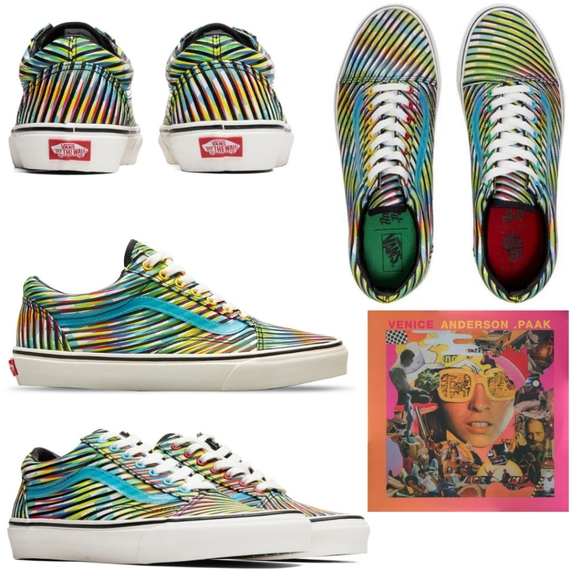 Vans Shoes - Vans Old Skool Anderson .Paak Venice Red Green Blue Yellow Black White Women's